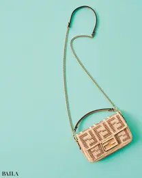 【FENDI】フェンディ ラフィアバッグ「ミニ バゲット」