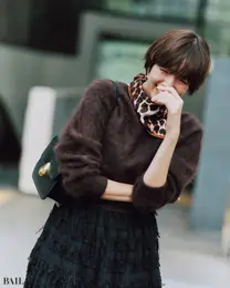 大人レディに仕上げたい日は ブラウン×黒のビター配色で