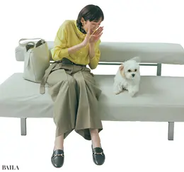 《Day14》仕事後に予定がある日はカラーカーデが活躍。仕事に悩んでいるぽてこを励ますのも私の役