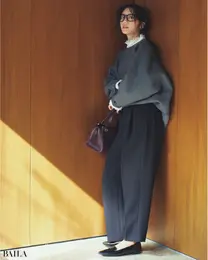 Liesse　トリプルクロスタック カーヴパンツ