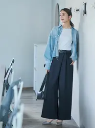 吸水速乾だから、突然の雨でも快適に過ごせるハンサムストライプ