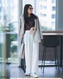 汚れも透け感も気にならない、晩夏まで遠慮なく着られる万能ホワイト