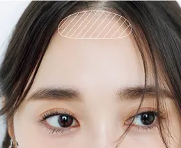 立体感を出してフレッシュな印象におでこシェーディング