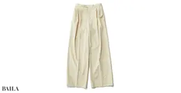 センタープレス入り ストレートパンツ