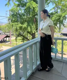 「第二子を妊娠中の写真です。妊娠中…とは言え、二の腕もぷにぷにで、全体的にむちっとした印象でした」（東浦さん）