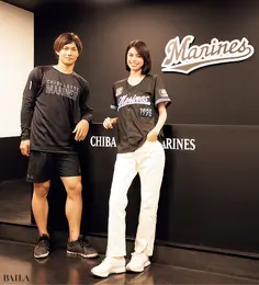  千葉ロッテマリーンズ　藤原恭大選手と佐藤晴美