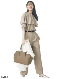 《Day1》取引先と打ち合わせ　UNTITLED（アンタイトル）のカセット服で着回し