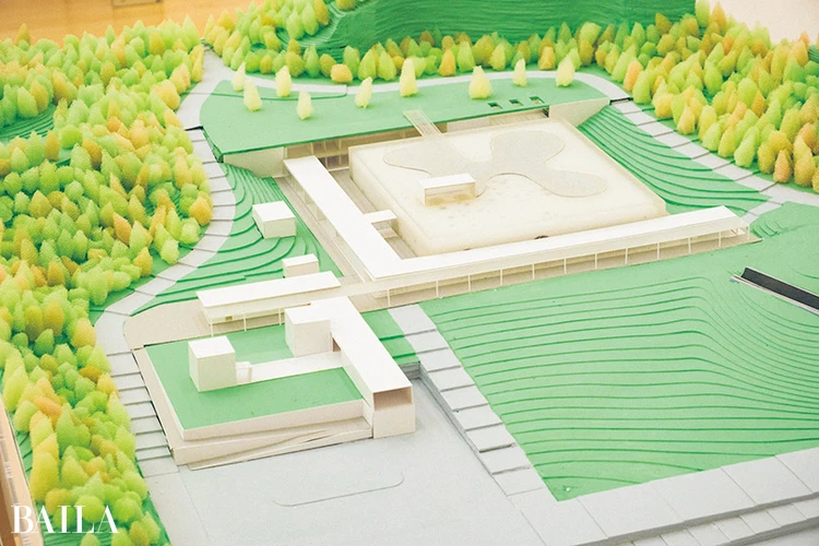  「山本理顕展—コミュニティーと建築—」＠横須賀美術館 　「横須賀美術館」（2007年）の模型