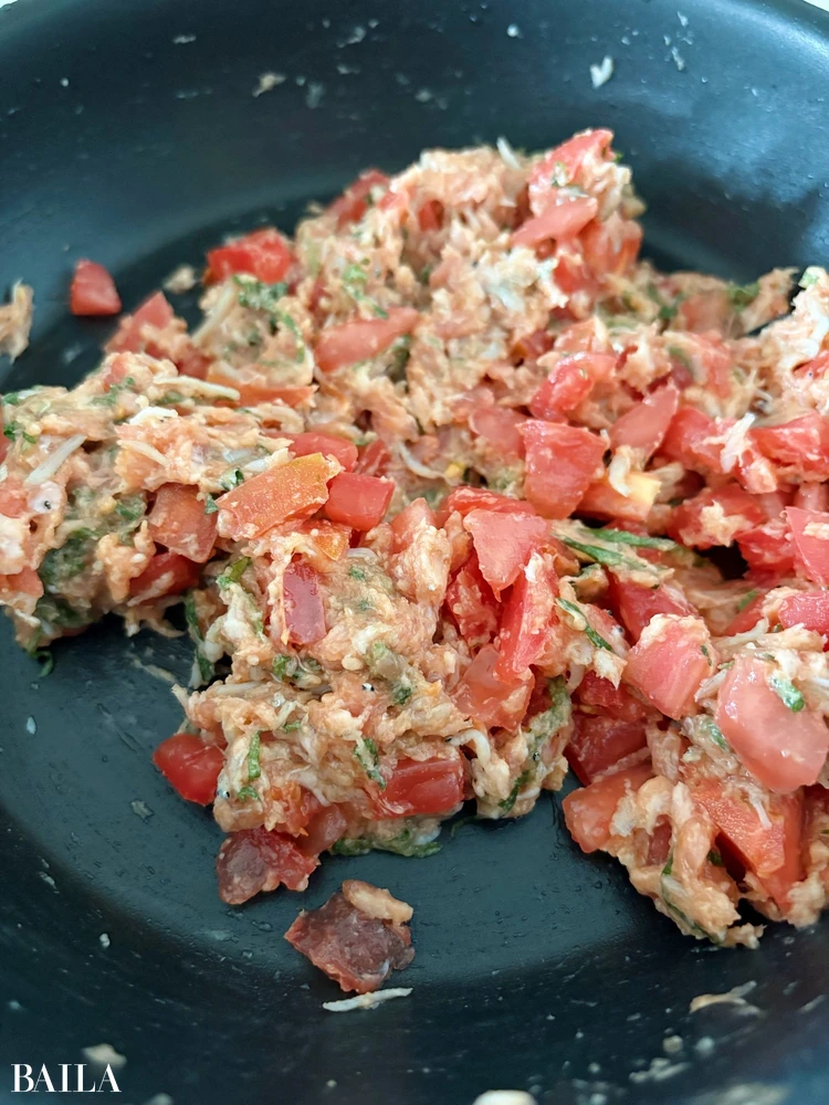 長谷川あかり トマトとしらす、大葉の夏餃子