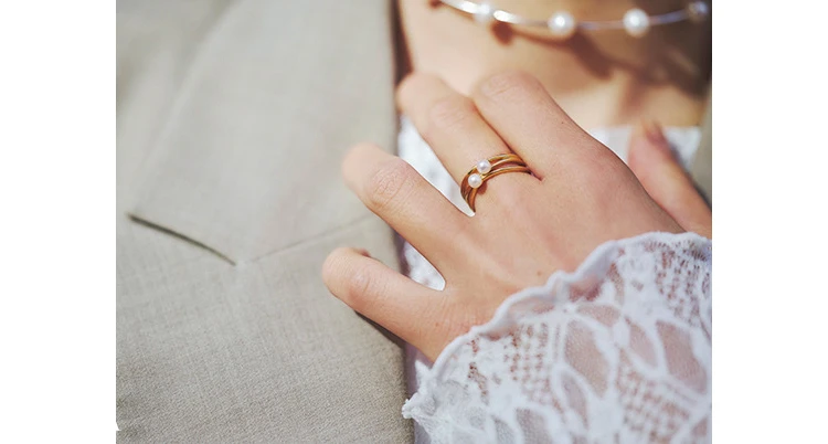 節目買いしたTASAKIのパールリング