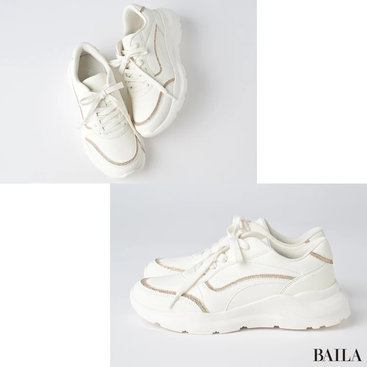 ORTR(オーアールティーアール) グリッターラインスニーカー コラージュ画像