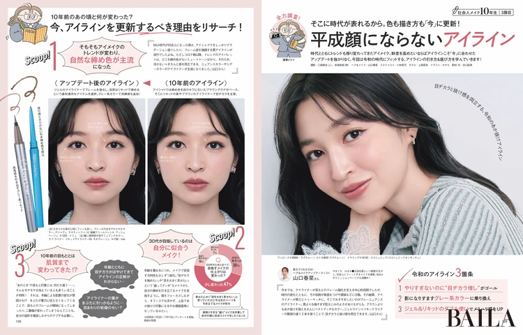 2026年８月28日（金）発売のBAILA10月号　平成顔にならないアイライン