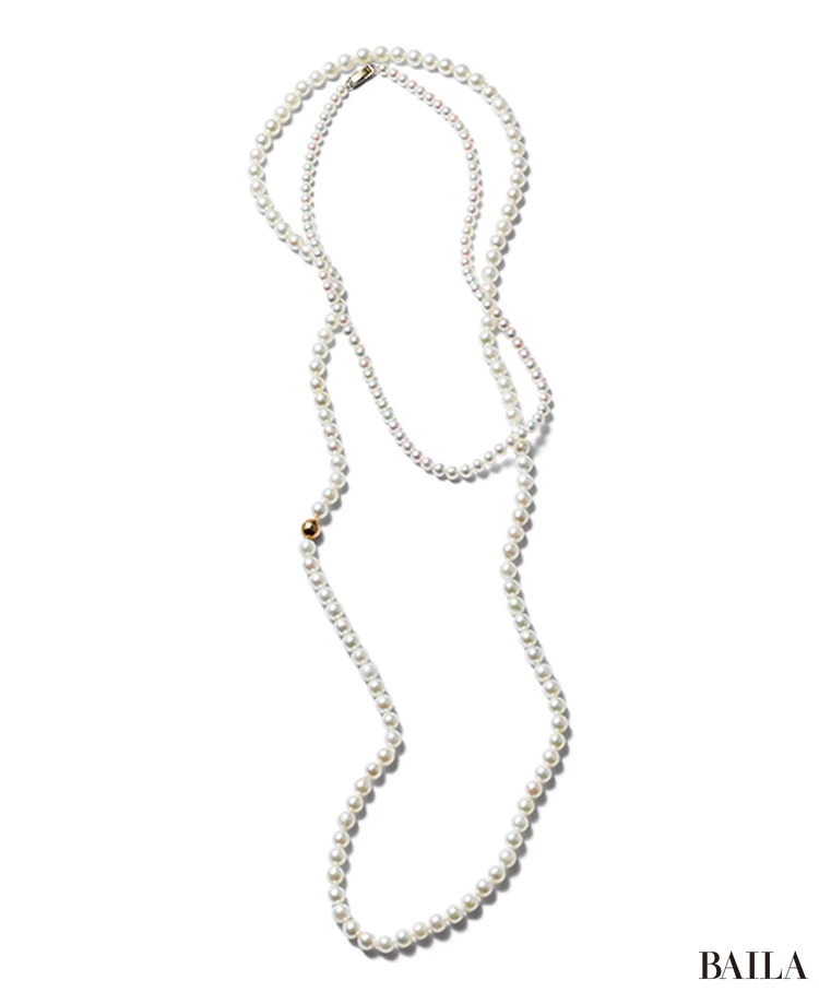 夏小物 パールネックレス