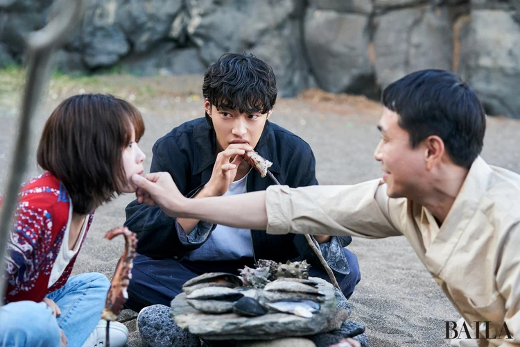 Mr.プランクトン:左からジェミ(イ・ユミ)、ヘジョ(ウ・ドファン)、フン(オ・ジョンセ)