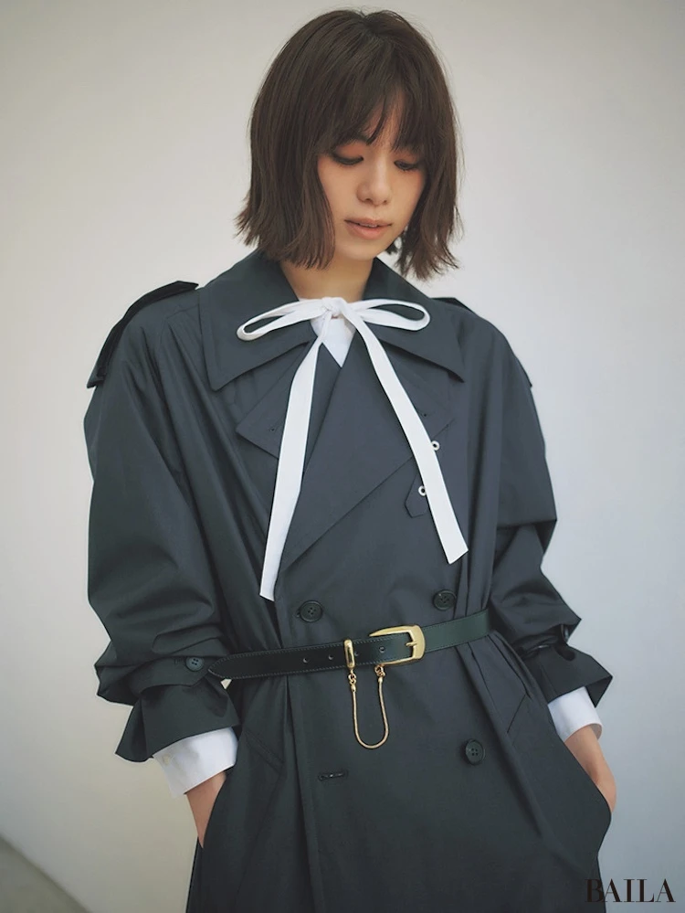 トレンチ　ベルトアレンジ