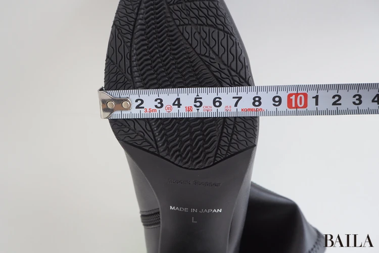 ワシントン靴店 晴雨兼用ショートブーツ ¥17600 ブラック Lサイズ 24.0cm 24.5cm 162cm 幅(親指のつけ根あたり):約8cm