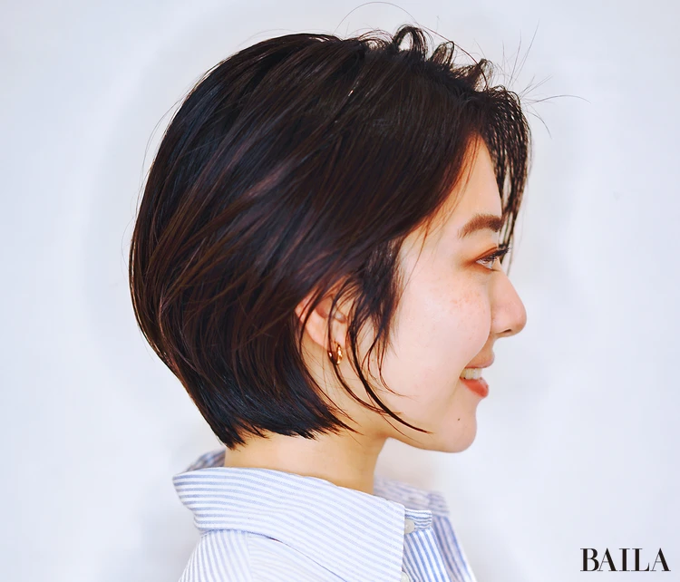 ハンサムショートボブ　サイド