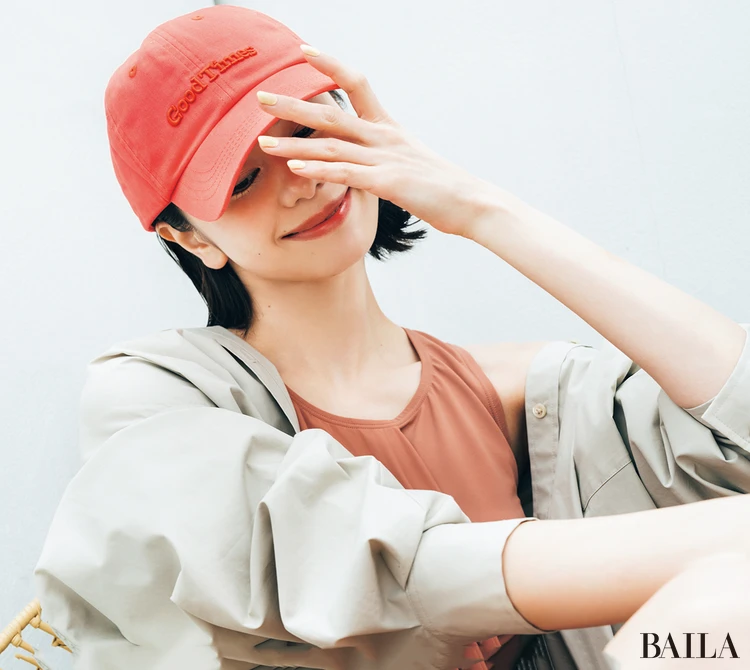 佐藤晴美　ラッシュガード￥18700／アルページュストーリー プレスルーム（アルページュストーリー）