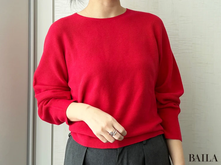 【結論】1枚でシンプルでも雰囲気が出せる万能コットンニット