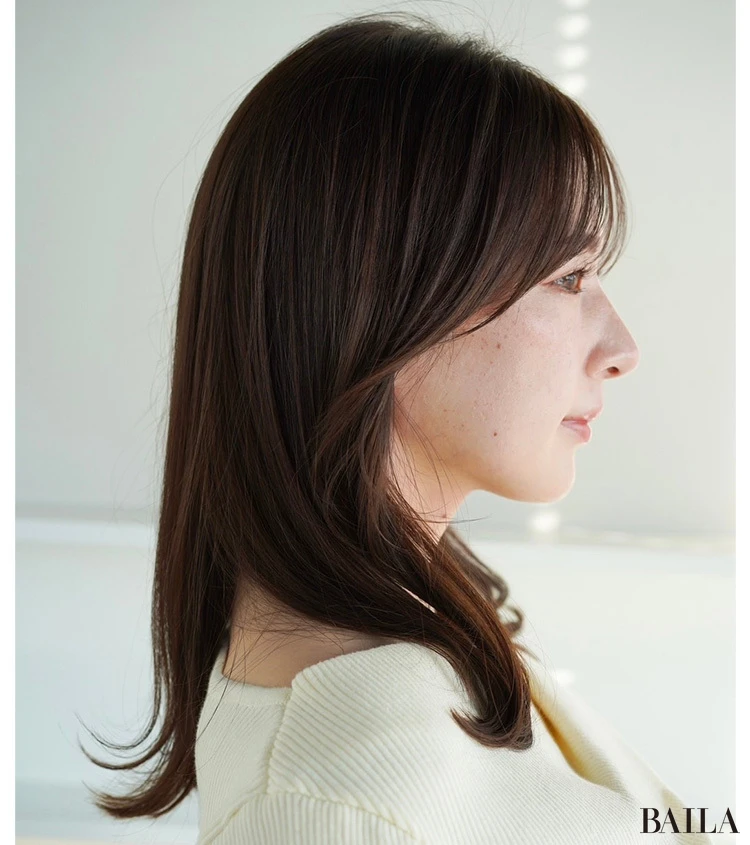 エフォートレスなレイヤーミディ　サイド