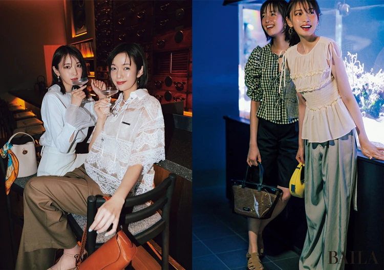 【真夏のナイトアウト女子会コーデ】甘洒落ブラウスでロマンチックに過ごす室内ナイトアウト