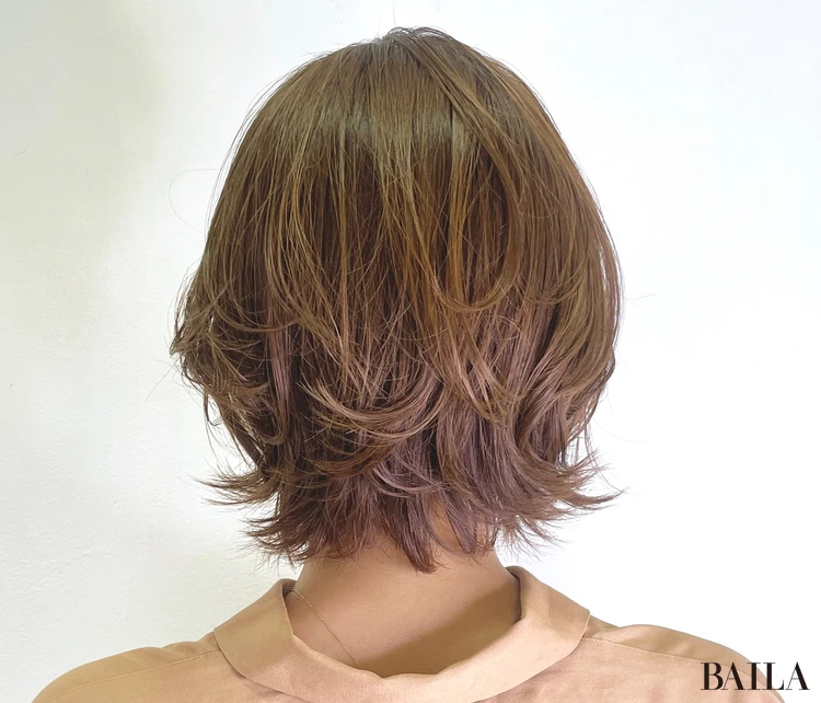 軽やかなリッチボブ　バック