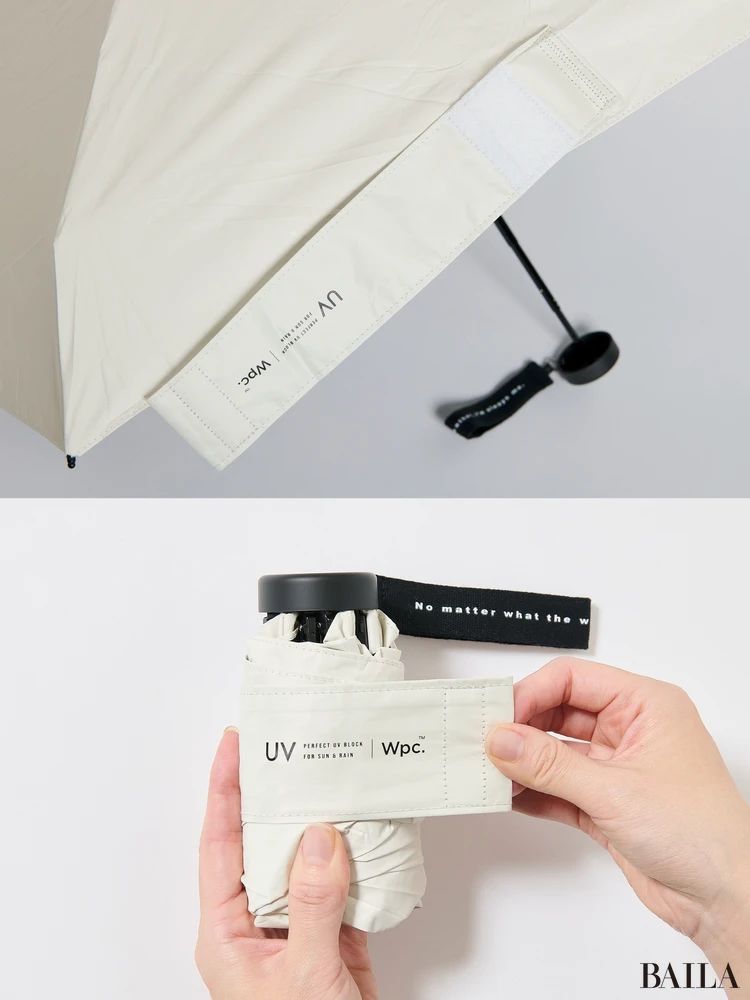 Wpc.の日傘　留め具の太さと配置