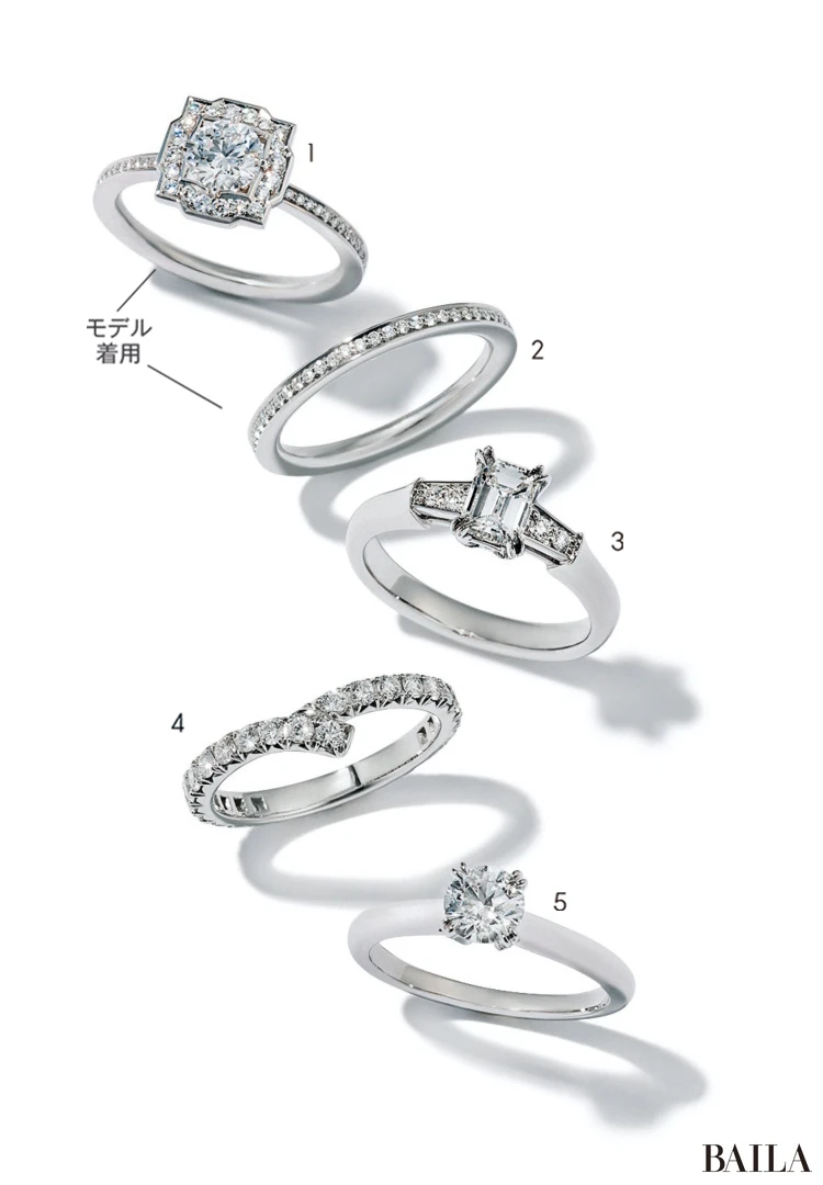 ハリー・ウィンストンのウエディングリング