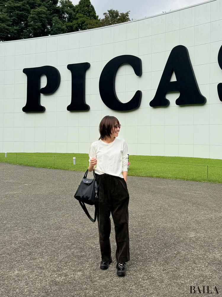 岡田りさ ユニクロコーデ 秋