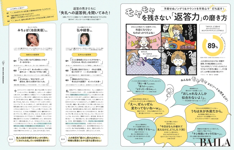 2026年3月27日（金）発売のBAILA5月号　モヤモヤを残さない「返答力」の磨き方