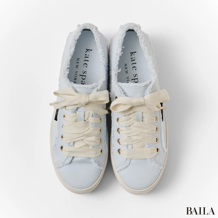 ケイトスペードのスニーカー サムアイコン プラットフォーム