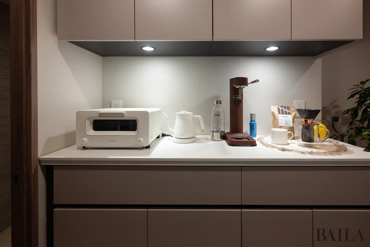 ザ・パークハウス 用賀プレイス　モデルルーム　キッチン　調理台