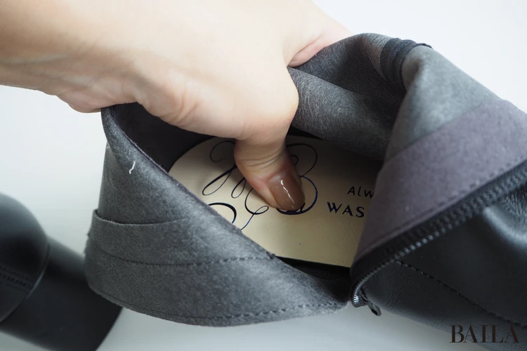 ワシントン靴店 晴雨兼用ショートブーツ ¥17600 ブラック Lサイズ 24.0cm 24.5cm 162cm インソール