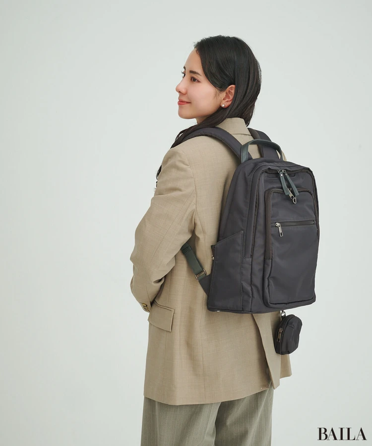 スーツスクエア　リュック　着用感