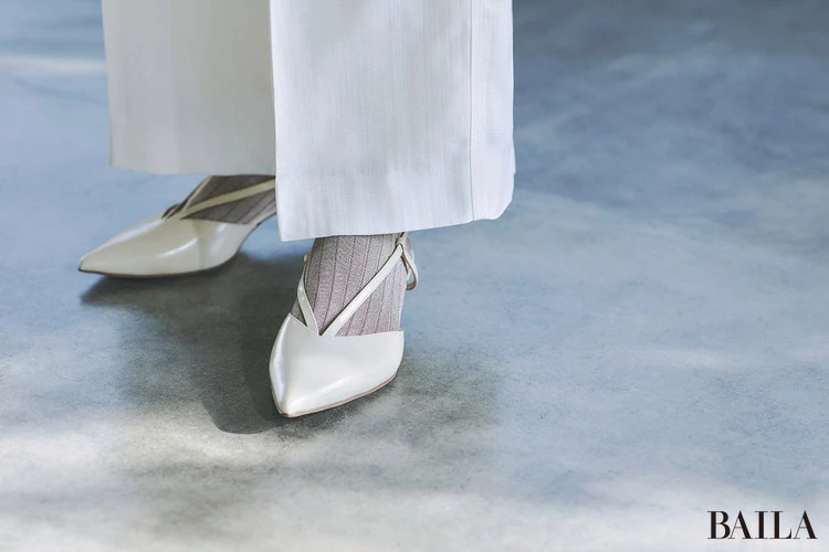 靴¥66000/ピモンテ(ネブローニ) 靴下¥1540/タビオ(靴下屋)