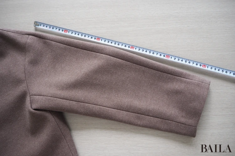 青山商事　スーツスクエア　CHANTOWA ウールライクノーカラーコート　￥21890　ブラウン　サイズ38　162cm 袖：約62cm