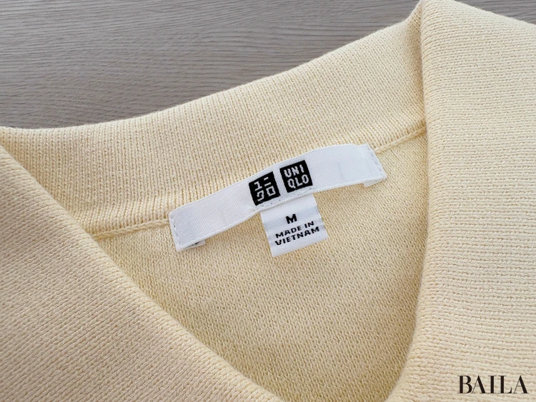 スムースコットンポロセーターの「サイズ」をメジャーで実寸！