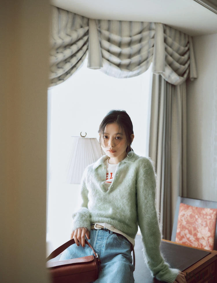 「ポロニット」だってレイヤードで今っぽく!