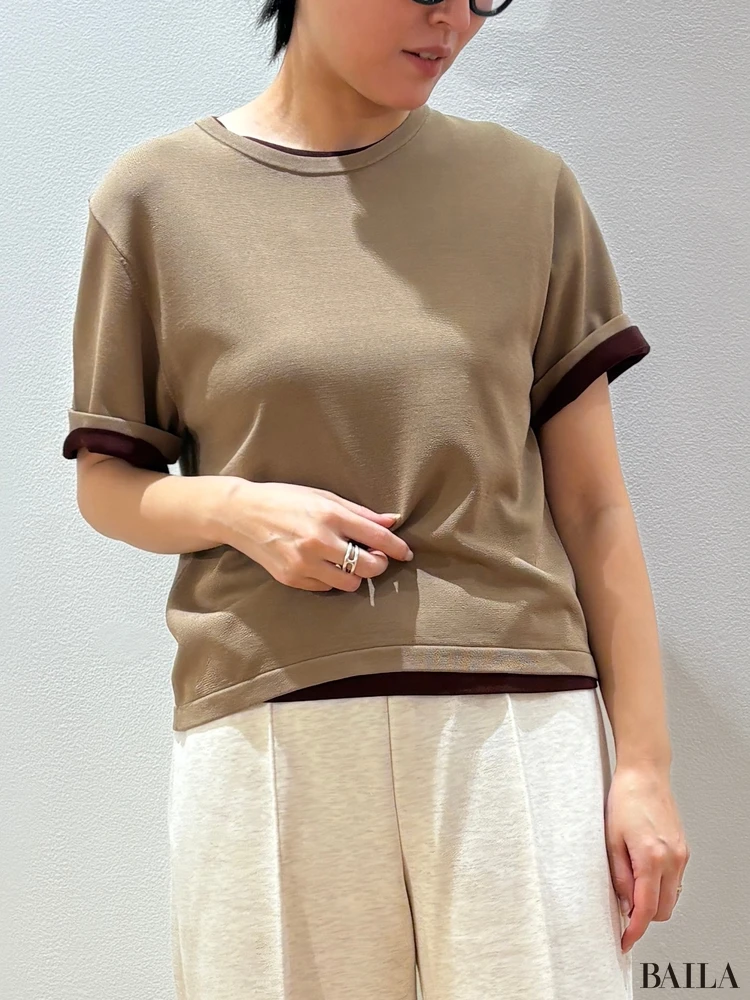 ボクシーニットT¥2990