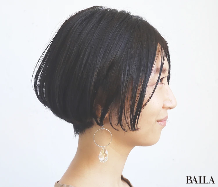 洗練ショートボブ　サイド