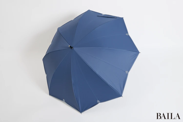 AURORAの日傘　刺繍によりふちが印象的