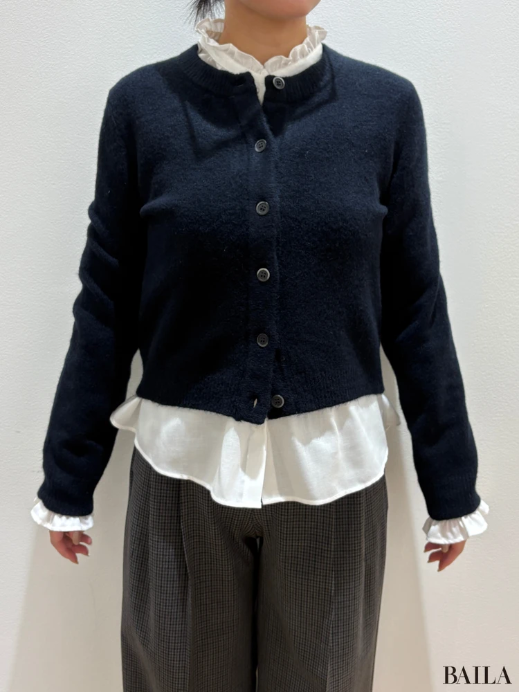 GU「タックワイドチェックパンツ」