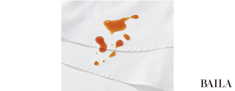 コーヒーやしょう油も さらっとはじく!