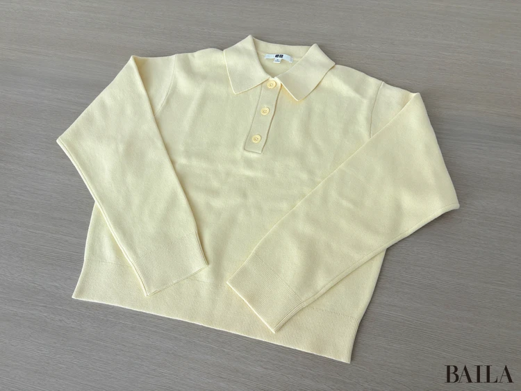 スムースコットンポロセーターの「細部」に注目！