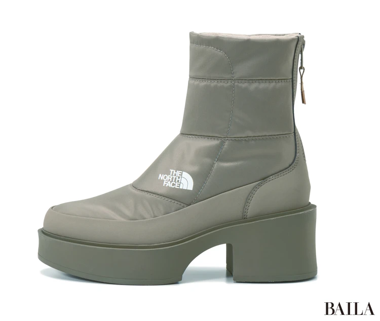 THE NORTH FACE「カルミア ヌプシ ブーツ ウォータープルーフ」¥26400 アスファルトグレー×TNFブラック サイズ6 24.0cm 162cm 色み マッシュルーム