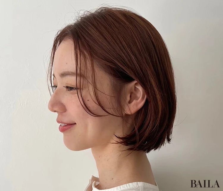 ふんわり外ハネボブ　サイド