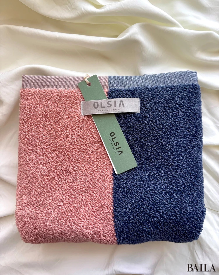 オルシア　フェイスタオル　ギフト　バイカラー