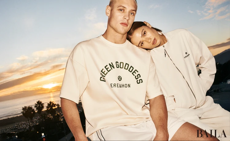 ルルレモン アンド エレウォン ロゴTシャツ