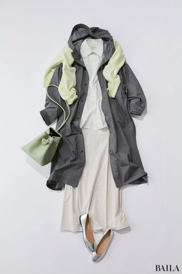 「THE NORTH FACE（ノースフェイス）」の「ブリーズライトニングコート」　物コーデ