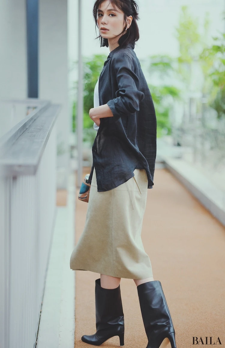 秋イチ羽織り　シャツ